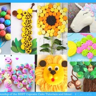 MyCakeSchool.com's Roundup of the BEST Cupcake Cake Tutorials and Ideas! So quick and simple!