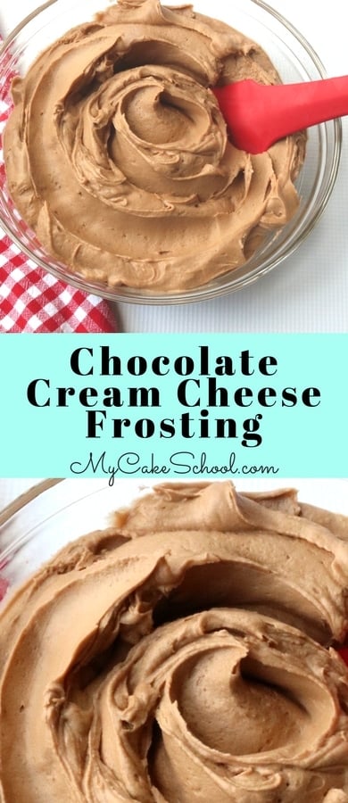 Easy Chocolate Cream Cheese Frosting Recipe by MyCakeSchool.com