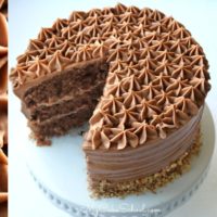 Amazing Chocolate Italian Cream Cake Recipe by MyCakeSchool.com. So moist and flavorful!