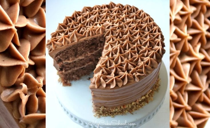 Amazing Chocolate Italian Cream Cake Recipe by MyCakeSchool.com. So moist and flavorful!
