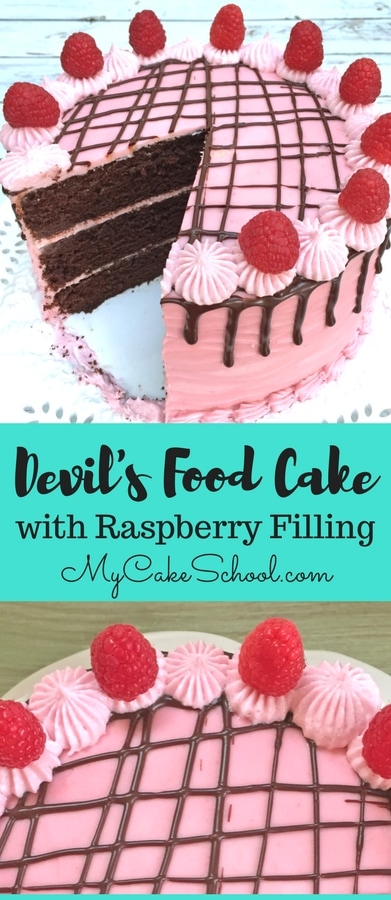 AMAZING Devil's Food Cake recipe with Raspberry Filling