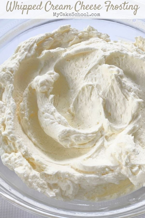 Whipped Cream Cheese Frosting Recipe - My Cake School