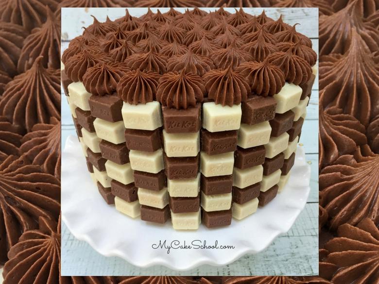 Kit Kat Checkerboard Cake Video Tutorial by MyCakeSchool.com