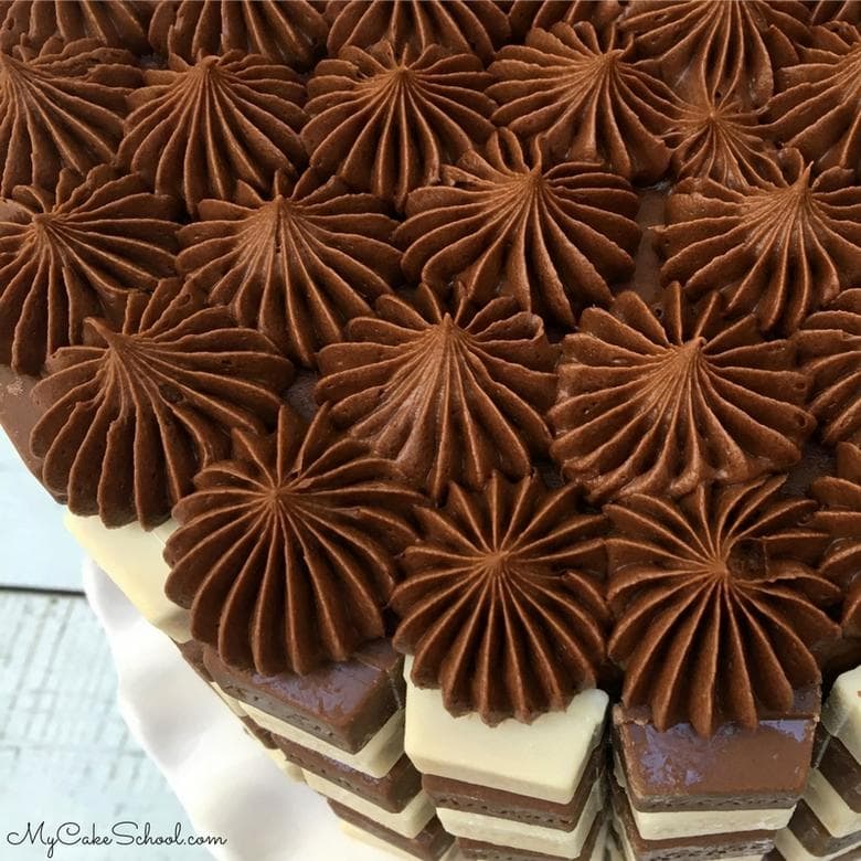 Kit Kat Checkerboard Cake Video Tutorial by MyCakeSchool.com