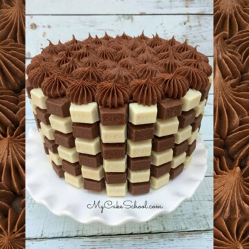 Easy and CUTE Kit Kat Checkerboard Cake Video Tutorial! Free Tutorial!