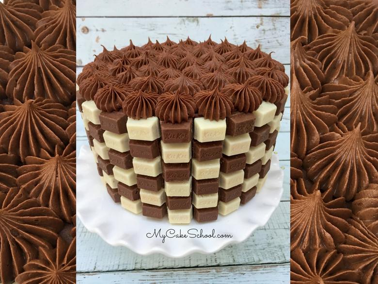 Easy and CUTE Kit Kat Checkerboard Cake Video Tutorial! Free Tutorial!