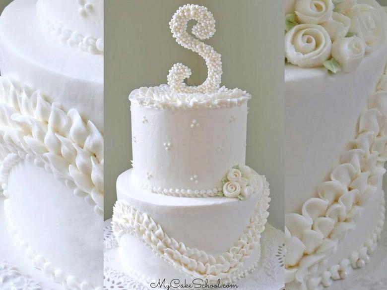 Ruffles and Pearls Cake Video Tutorial 