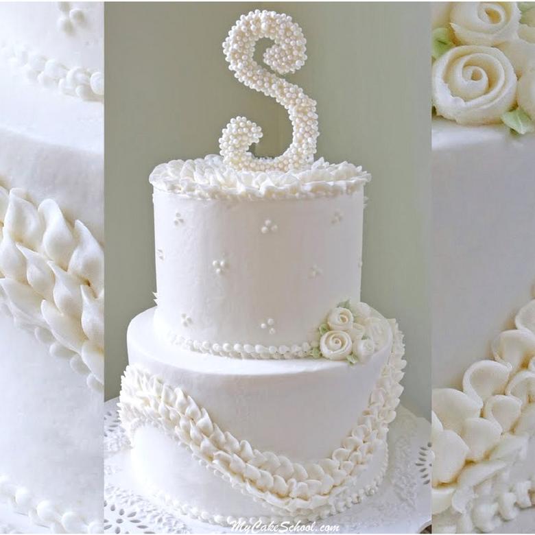 Ruffles and Pearls Cake Tutorial