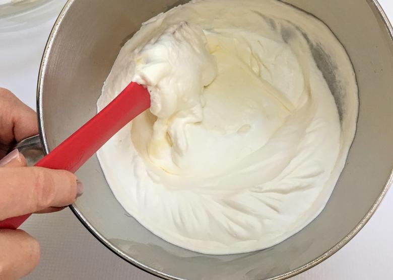 Light and delicious Whipped Cream Cheese Frosting Recipe by MyCakeSchool.com