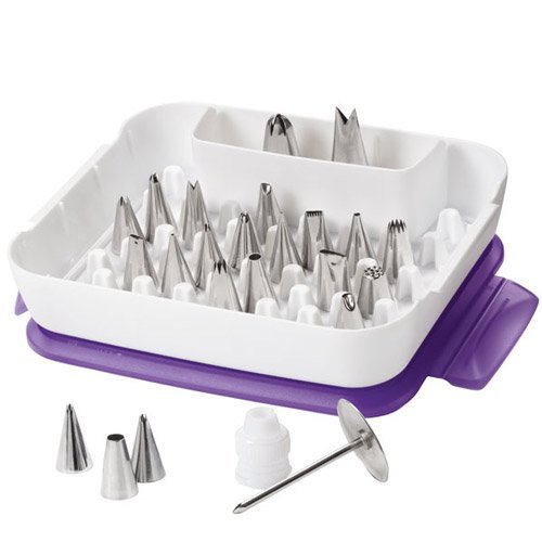 Wilton Deluxe Piping Tip Set (22 piece) Products My Cake School