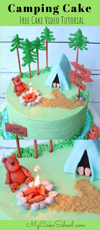 Camping Cake Video Tutorial