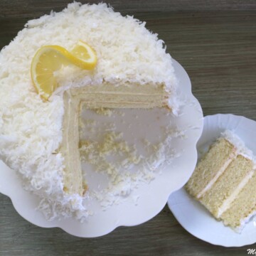 Moist and Delicious Coconut Lemon Cake Recipe from Scratch by MyCakeSchool.com!