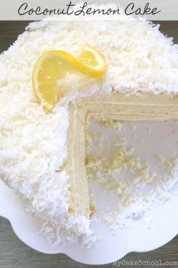 Coconut Lemon Layer Cake- So moist and flavorful!