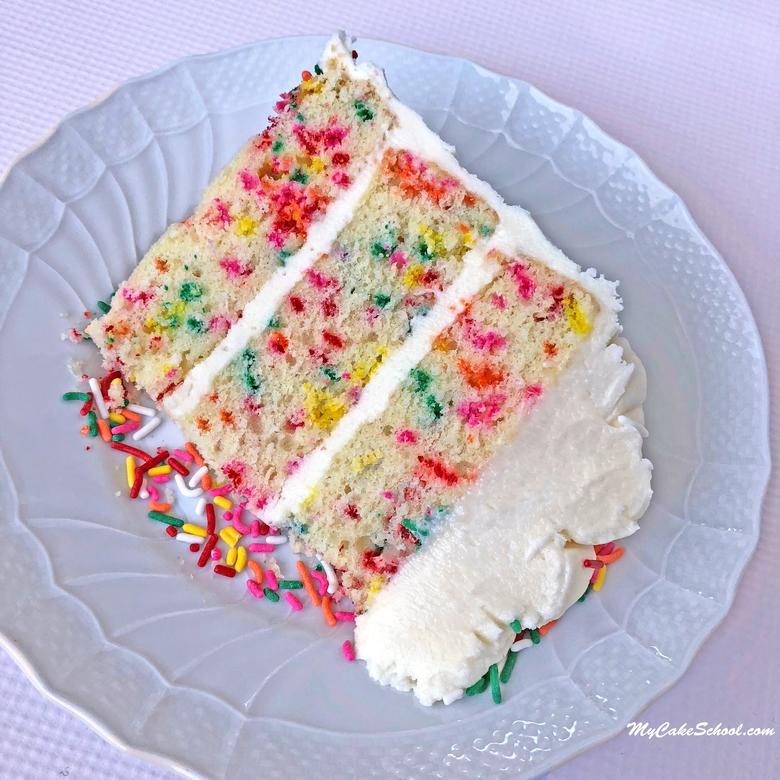 Funfetti Cake is always a crowd pleaser! You'll love this moist and delicious scratch Funfetti Cake recipe!