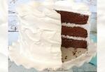 Chocolate Sour Cream Cake with Seven Minute Frosting