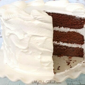 Chocolate Sour Cream Cake with Seven Minute Frosting