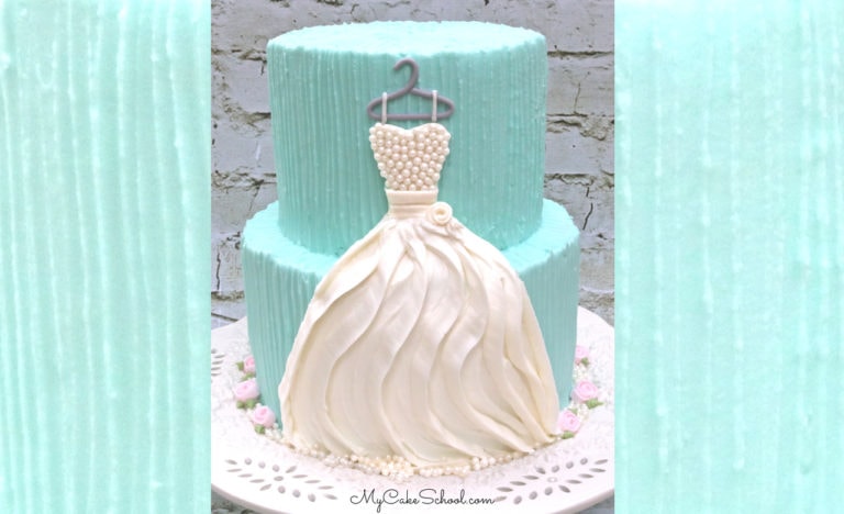 Tiered Wedding Dress Cake- A Video Tutorial
