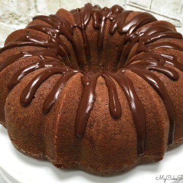 Double Chocolate Pound Cake Recipe by MyCakeSchool.com.