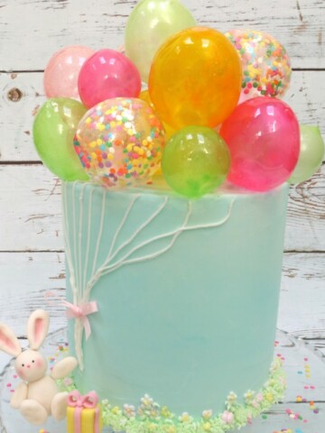 Adorable Gelatin Balloons Cake Video Tutorial! Learn how to make Gelatin Bubbles!