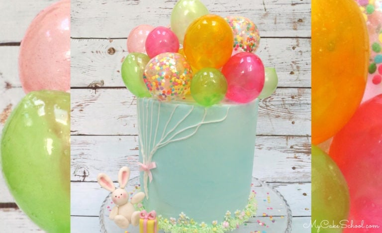 Gelatin Balloon Cake- Learn to Make Gelatin Bubbles!