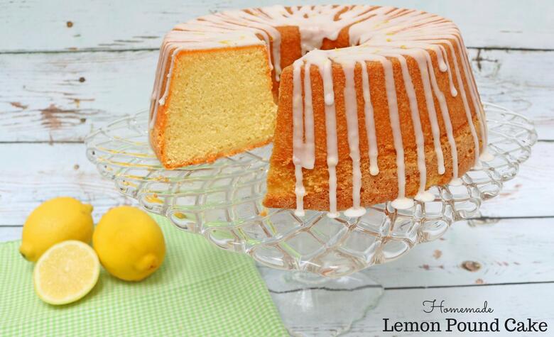 This moist and delicious Homemade lemon Pound Cake recipe is the best!