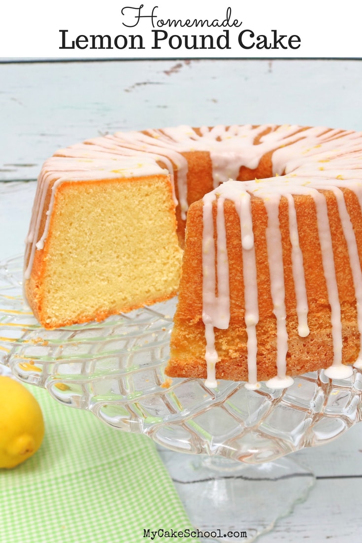 Moist and Delicious Homemade Lemon Pound Cake Recipe by MyCakeSchool.com