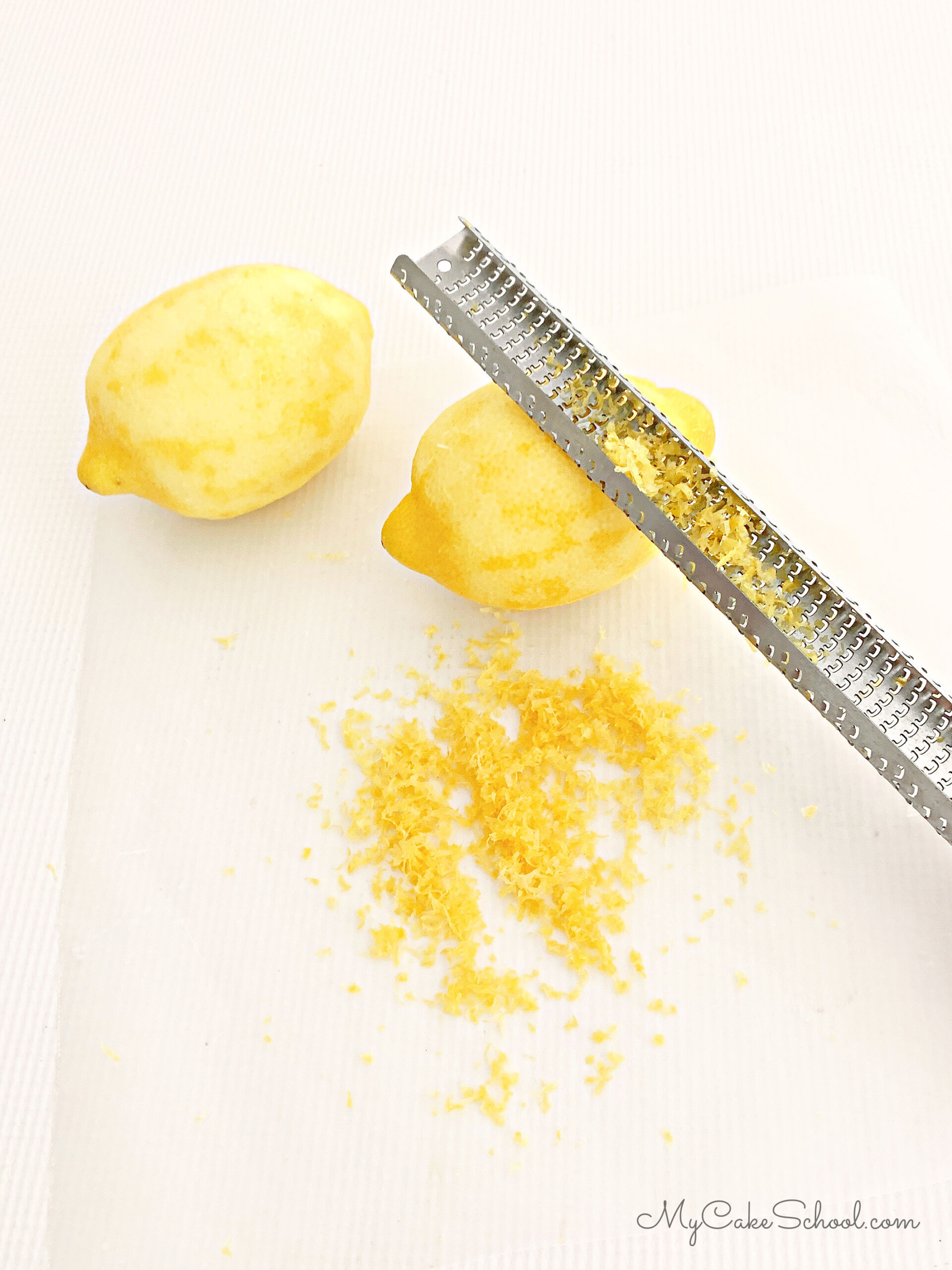 Lemon Zest with Microplane.