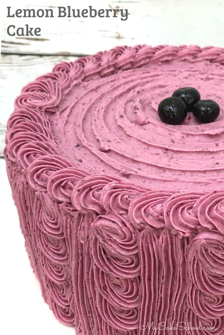 Moist and Delicious Lemon Blueberry Cake Recipe by MyCakeSchool.com