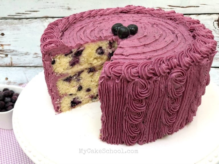 Lemon Blueberry Cake from Scratch