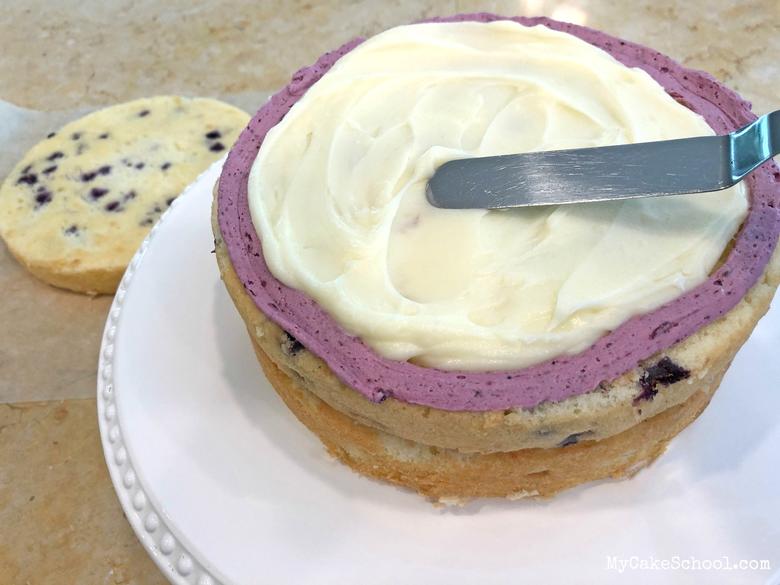 Lemon Blueberry Cake Recipe by MyCakeSchool.com