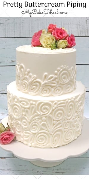 Pretty Buttercream Cake Design