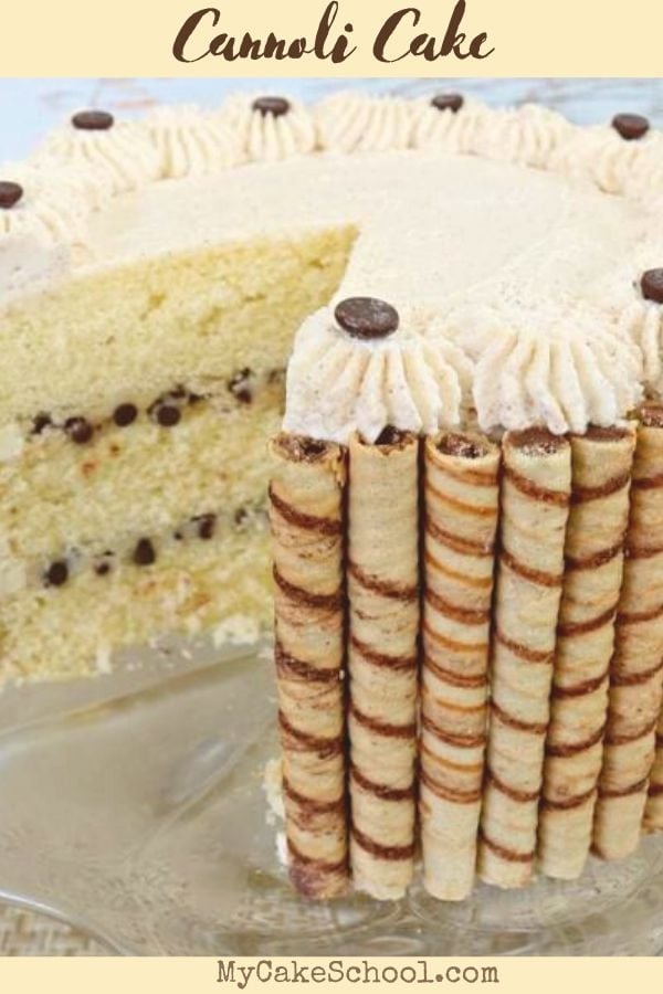 This Cannoli Layer Cake Recipe is the BEST! So moist and flavorful! Moist and Delicious Cannoli Cake Recipe