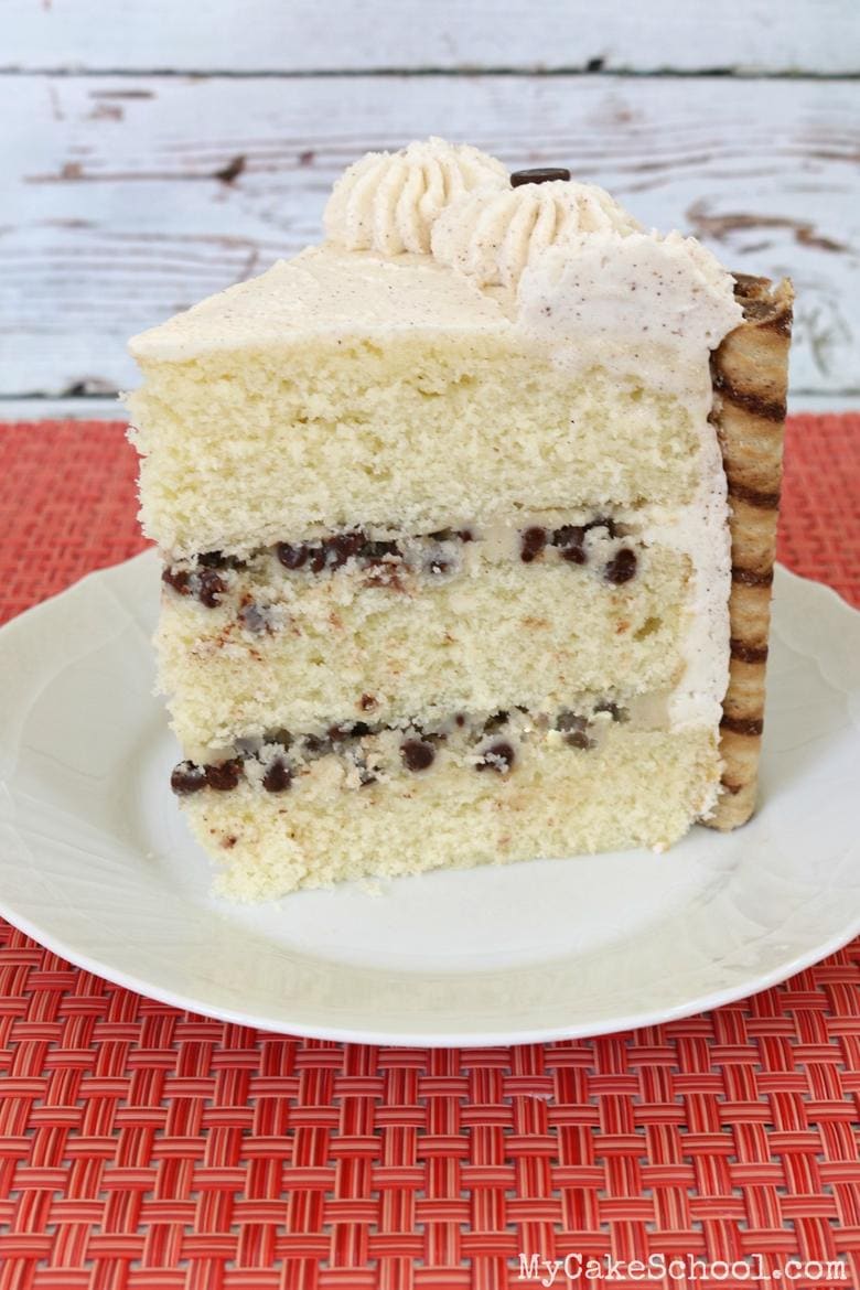 Slice of Cannoli Cake