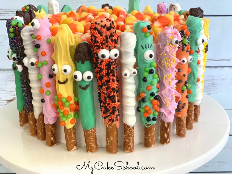 Pretzel Monster Cake