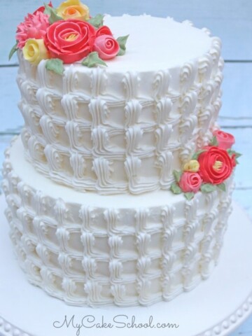 Beautiful Buttercream Trellis Piping