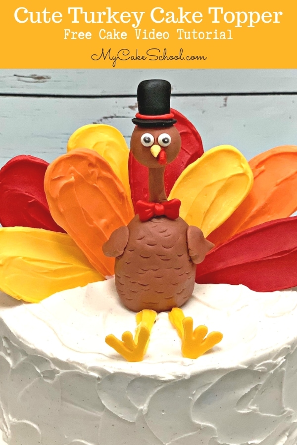 Cute Turkey Cake Topper Tutorial