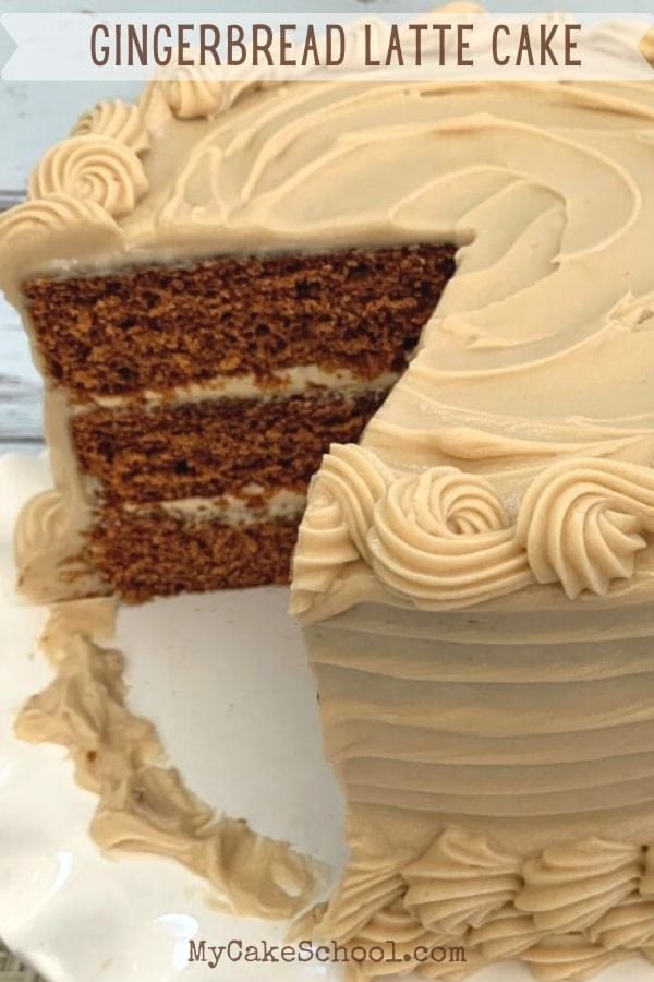 This Gingerbread Latte Cake recipe is the best! It has the perfect balance of gingerbread an espresso flavor!