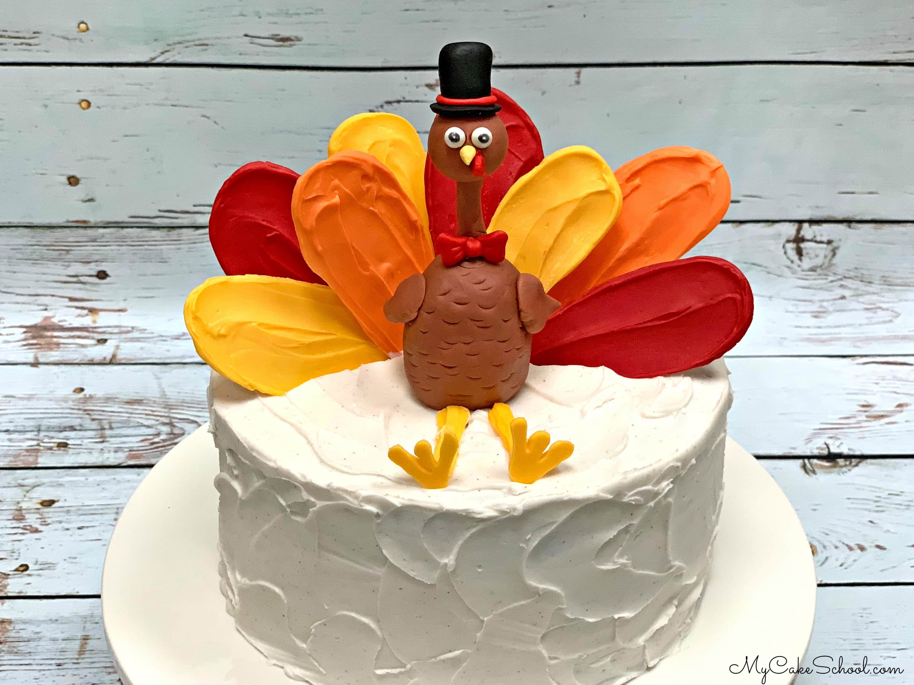 Turkey Cake Topper Tutorial