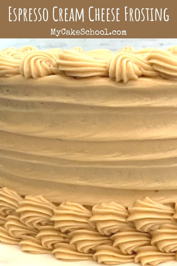 Espresso Cream Cheese Frosting Recipe by MyCakeSchool.com