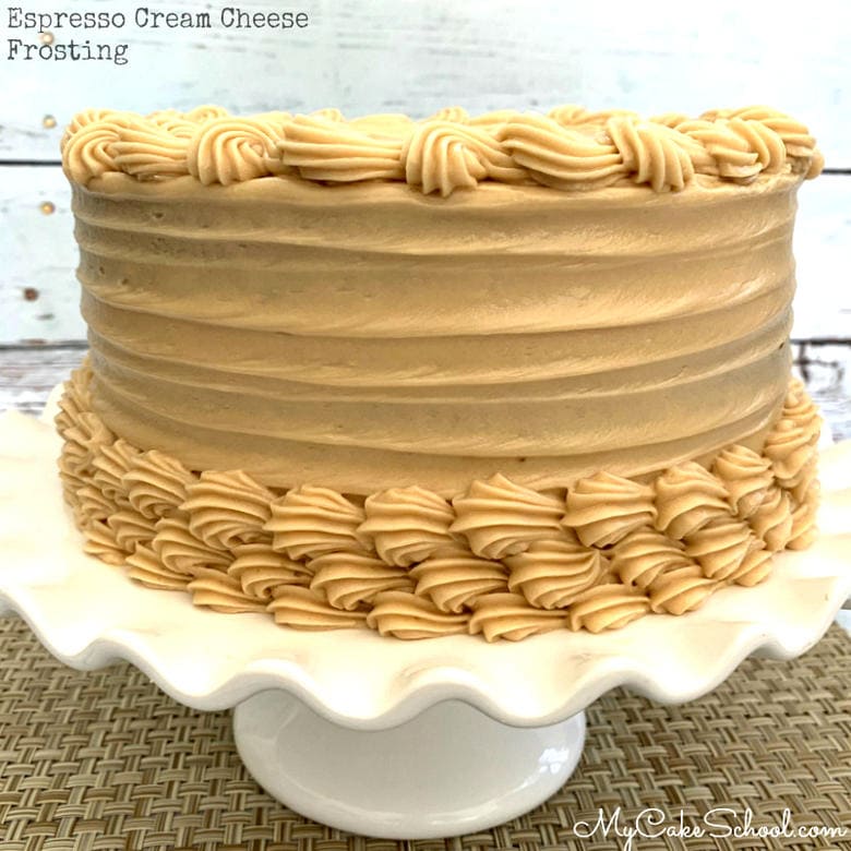 This Espresso Cream Cheese Frosting Recipe is SO easy and delicious! 