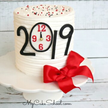 Happy New Year 2019! Free Cake Decorating Video Tutorial