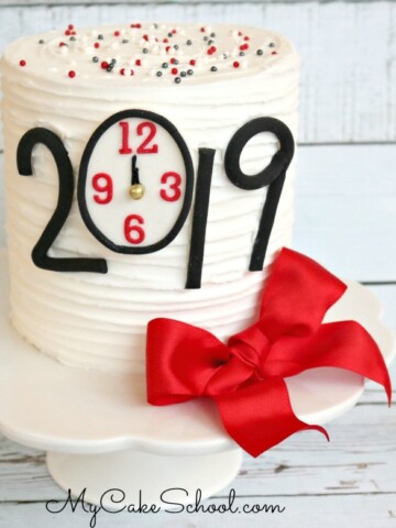 Happy New Year 2019! Free Cake Decorating Video Tutorial