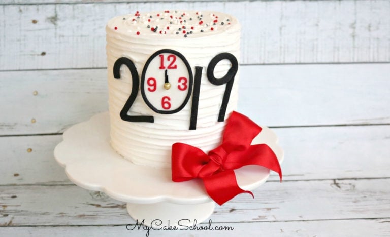 Happy New Year 2019- Free Cake Tutorial