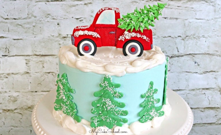 Red Truck Cake Topper- Video Tutorial