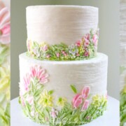 Learn the beautiful cake technique of Buttercream Palette Painting