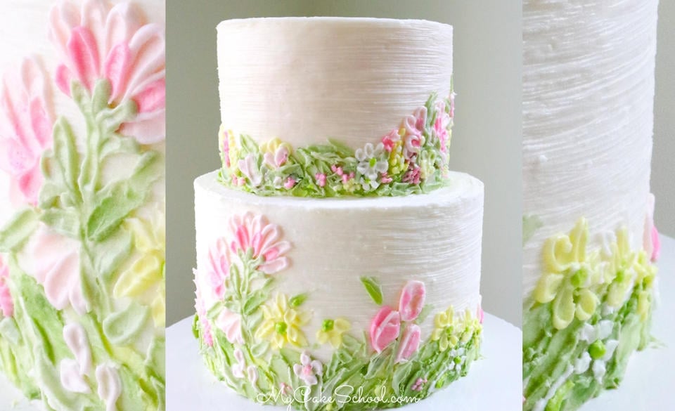 Elegant Vintage Buttercream Piping My Cake School