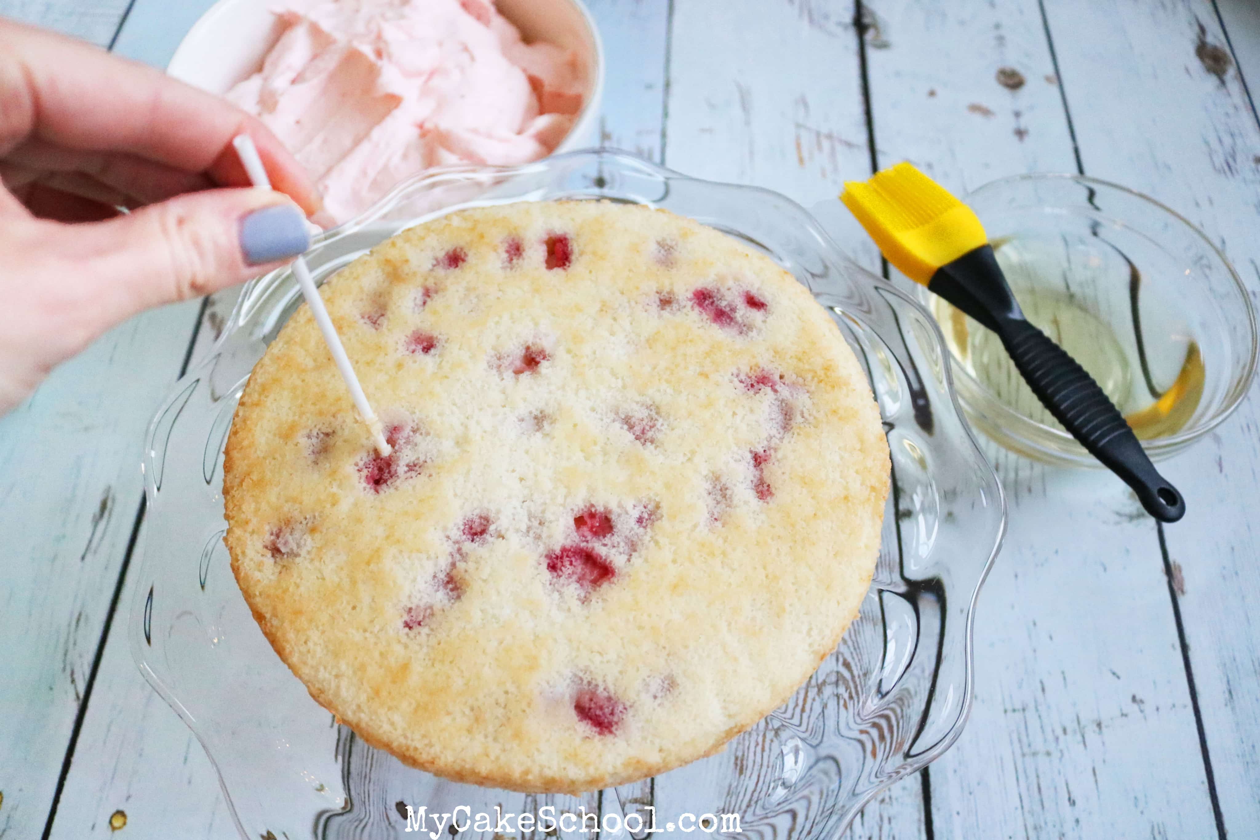 The BEST Champagne and Strawberries Cake from Scratch! Recipe by MyCakeSchool.com