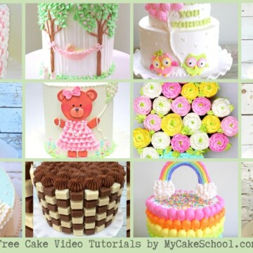 A Roundup of the BEST Free Cake Decorating Video Tutorials by MyCakeSchool.com