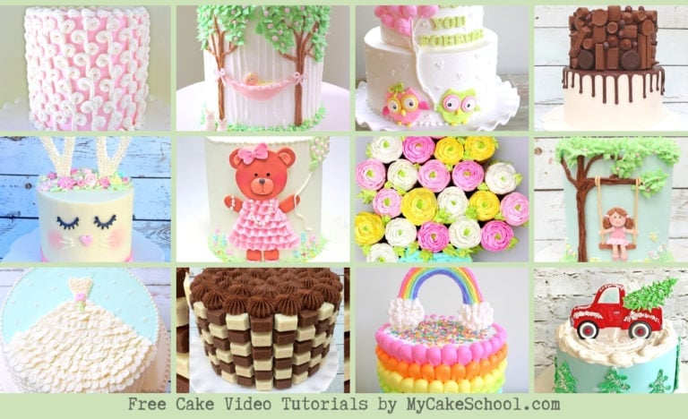 A Roundup of the BEST Free Cake Decorating Video Tutorials by MyCakeSchool.com