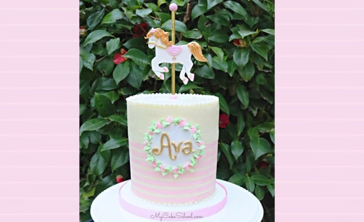 Carousel Horse Cake Topper- A Cake Decorating Video